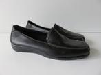 Zwarte leren aerosoles instappers maat 5,5 maat 38, Ophalen of Verzenden, Zo goed als nieuw, Aerosoles, Instappers