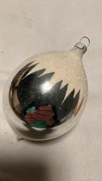 Vintage antieke kerstbal, pegel zilver, Diversen, Kerst, Ophalen of Verzenden, Zo goed als nieuw