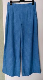 Studio anneloes travelstof broek wijde pijp Denim mt l nieuw, Studio Anneloes, Blauw, Maat 42/44 (L), Nieuw