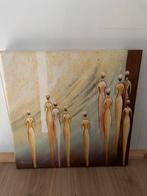 Abstract Schilderij met Figuren, Ophalen of Verzenden