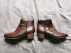 Bruin leren laarsjes maat 40 No Stress met goud details, Bruin, Lage of Enkellaarzen, Nieuw, Ophalen of Verzenden