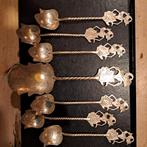 Djokja Zilveren Lepels (7) - Wayang Motieven, Antiek en Kunst, Ophalen of Verzenden