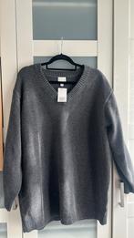 H&M Trui - Grijze V-hals, Kleding | Dames, Truien en Vesten, Ophalen of Verzenden, Zo goed als nieuw, Maat 42/44 (L), Grijs