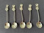 5 lepeltjes uit Indië, Antiek en Kunst, Antiek | Bestek, Ophalen of Verzenden
