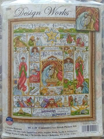 Borduurpakket Nativity Story- Design Works beschikbaar voor biedingen