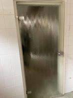 Gratis vol glazen deur moet weg, Doe-het-zelf en Verbouw, Deuren en Horren, Ophalen, Gebruikt, Minder dan 80 cm, Binnendeur