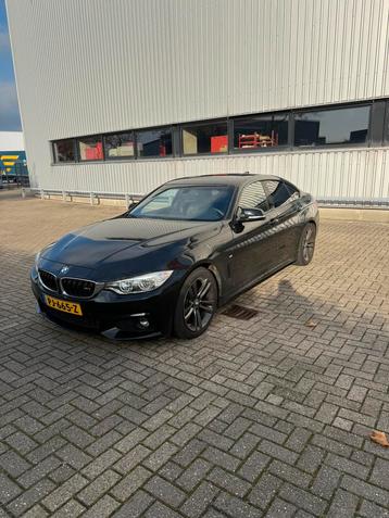 BMW 4-Serie 428i 2016 Zwart Cran Coupe M pakket 245PK Pano beschikbaar voor biedingen