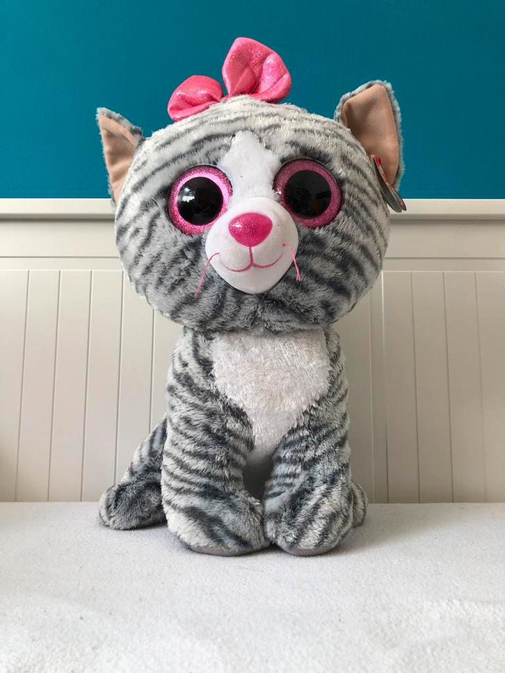 Ty beanie boo Kiki, XL nieuw, Kinderen en Baby's, Speelgoed | Knuffels en Pluche, Zo goed als nieuw, Poes, Ophalen of Verzenden