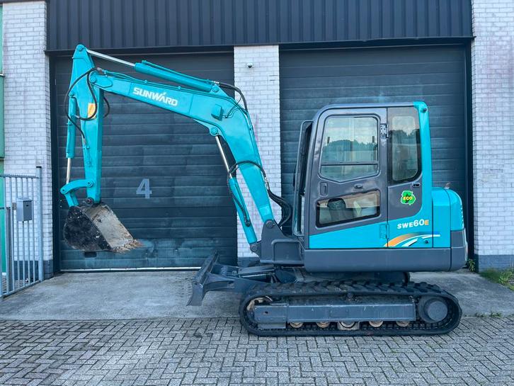 Sunward SW60E 2014 Yanmar 6 tons midigraver Kobelco Kubota, Zakelijke goederen, Machines en Bouw | Kranen en Graafmachines, Graafmachine