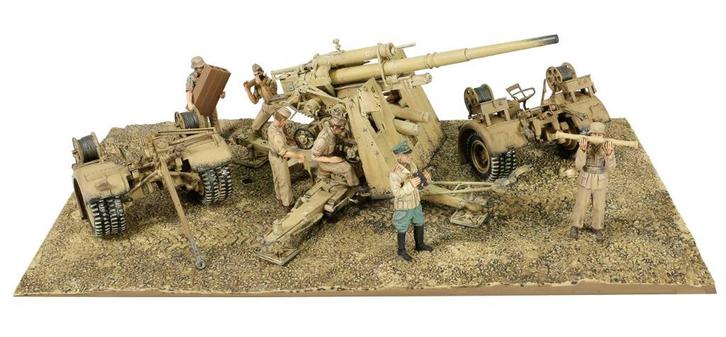 Krupp 88mm FlaK 18 El Alamein 1942 Forces of Valor 801008B, Hobby en Vrije tijd, Modelbouw | Auto's en Voertuigen, Nieuw, Overige typen