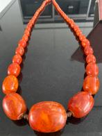 Artdeco vintage 1950 plastic ketting -1 meter lang, Sieraden, Tassen en Uiterlijk, Kettingen, Ophalen of Verzenden, Zo goed als nieuw