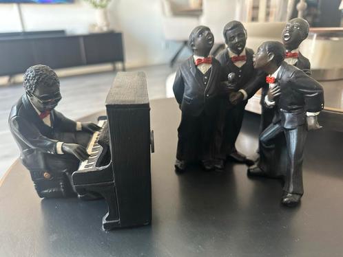 Jazz Band Beeldjes - Pianist en Zangers, Antiek en Kunst, Kunst | Beelden en Houtsnijwerken, Ophalen