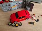 Playmobil sportwagen met werkplaats, Ophalen, Zo goed als nieuw, Complete set