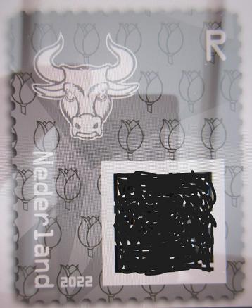 PZM 657 Postzegelmapje met Crypto zegel zwart ️⚫️ LEES !!