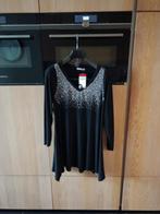 Magna Tuniek met Strass - Nieuw! 44- 46, Kleding | Dames, Blouses en Tunieken, Zwart, Maat 46/48 (XL) of groter, Nieuw, Ophalen of Verzenden