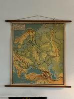 Oude schoolplaat Oost-Europa - R. Bos, Ophalen of Verzenden, Aardrijkskunde