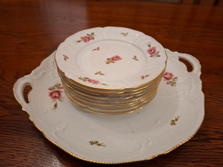 Antiek Arzberg Servies met Roosjes, Antiek en Kunst, Antiek | Servies los, Ophalen