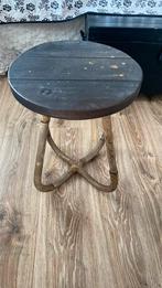 Bohemian krukje bijzet tafeltje, Huis en Inrichting, Tafels | Salontafels, Ophalen, Zo goed als nieuw, Rond, Minder dan 50 cm