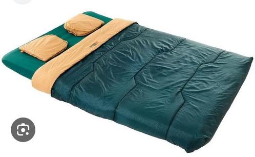 Quechua 2 persoon slaapzak kussens set kampeerset kampeerbed, Caravans en Kamperen, Slaapzakken, Zo goed als nieuw, Ophalen of Verzenden