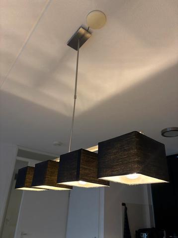 Antraciet hanglamp met 4 lampen beschikbaar voor biedingen