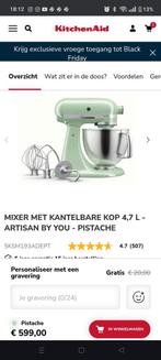 KitchenAid Artisan pistache nieuw in de doos, Witgoed en Apparatuur, Keukenmixers, 4 liter of meer, Ophalen of Verzenden, Nieuw