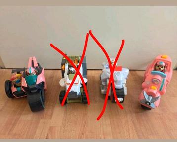 Paw Patrol speelgoed, 4 voertuigen Liberty, Tracker, Wildcat beschikbaar voor biedingen