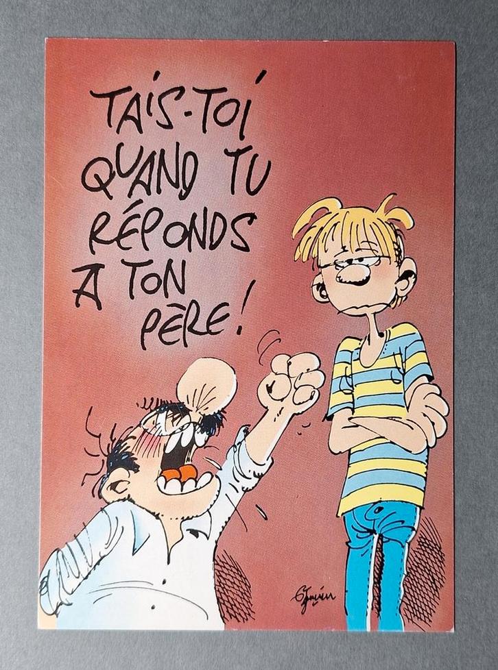 Frederic Jannin - Tais-toi... Spirou/Robbedoes, Verzamelen, Ansichtkaarten | Themakaarten, Ongelopen, 1980 tot heden, Cultuur en Media