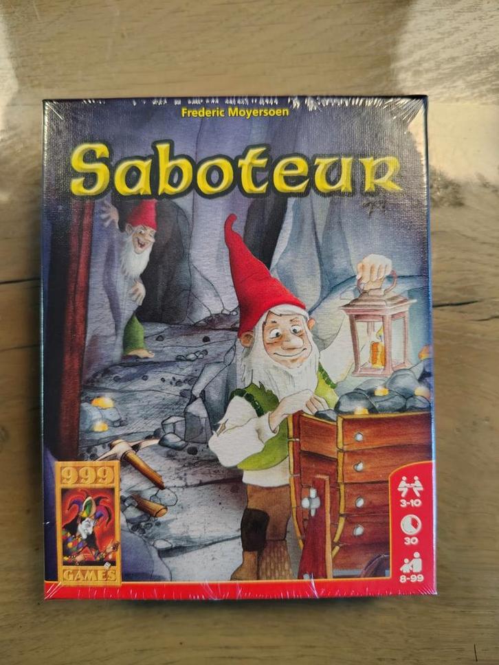 Saboteur Bordspel - Nieuw in Verpakking!, Hobby en Vrije tijd, Gezelschapsspellen | Kaartspellen, Nieuw, Drie of vier spelers