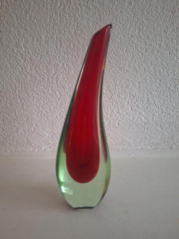 Flavio Poli Stijl -  Sommerso Murano Glas Vaas - 1960s  beschikbaar voor biedingen