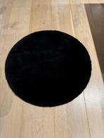 Vloerkleed rond, 50 tot 100 cm, Zwart, Rond, Zo goed als nieuw