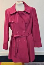Trenchcoat, mantel, jas – maat 46 – fuchsia roze, Maat 46/48 (XL) of groter, Ophalen of Verzenden, Zo goed als nieuw, Roze