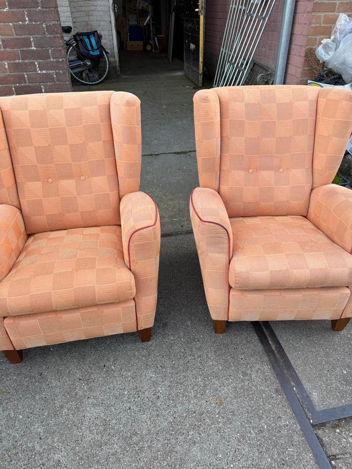 Twee Fauteuils, Huis en Inrichting, Fauteuils, Gebruikt, Stof, 75 tot 100 cm, Ophalen