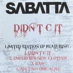 Sabatta ‎– Didn't C It CDS PROMO, 1 single, Verzenden, Zo goed als nieuw, Rock en Metal