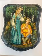 Russische Lakdoos, Antiek en Kunst, Ophalen of Verzenden