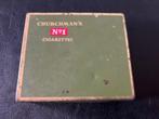 Oud sigarettenblikje van Churchman's No1 Cigarettes, Verzenden, Gebruikt, Overige, Overige merken