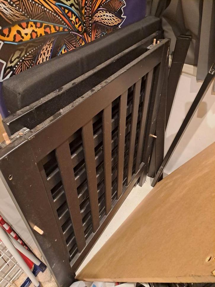 Zwarte Box met Matras, Kinderen en Baby's, Babywiegjes en Ledikanten, Gebruikt, Overige typen, Ophalen