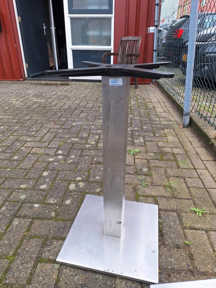 6x Tafelpoten Vierkant RVS - Horeca Kwaliteit, Huis en Inrichting, Tafelonderdelen, 50 tot 100 cm, Minder dan 50 cm, Ophalen