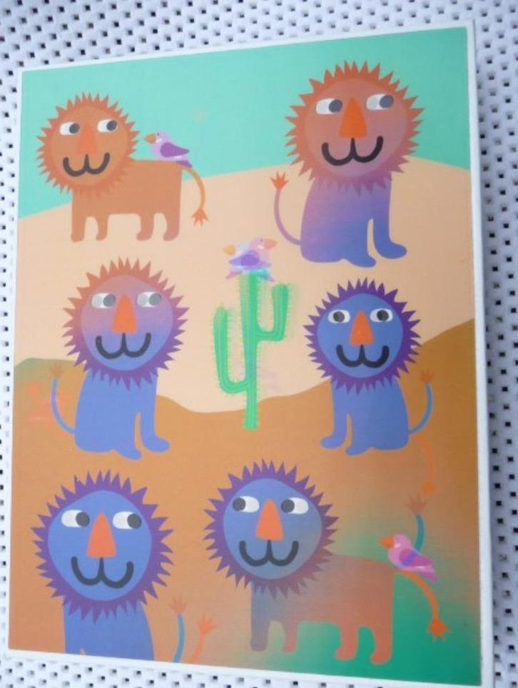 3 d kinder puzzel met leeuwen 48 stukken VINTAGE, Kinderen en Baby's, Speelgoed | Kinderpuzzels, Zo goed als nieuw, 4 tot 6 jaar