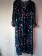 Leonora Edmiston mooie gebloemde jurk / maat 44, Blauw, Maat 42/44 (L), Leonora Edmiston, Ophalen of Verzenden