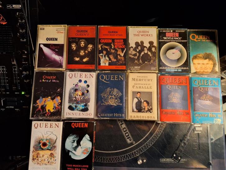 Cassettebandjes Queen, Cd's en Dvd's, Cassettebandjes, Zo goed als nieuw, Pop, 2 t/m 25 bandjes, Ophalen of Verzenden