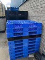 Kunststof pallets – blauw & zwart, Ophalen, Gebruikt, 100 cm of meer, 60 cm of meer