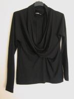 Zeer apart sexy diepzwart shirt CORA KEMPERMAN, M snazzeys, Maat 38/40 (M), Verzenden, Zwart, Nieuw