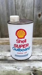 SHELL SUPER OUTBOARD motor oil., Verzamelen, Blikken, Overige merken, Ophalen of Verzenden, Zo goed als nieuw