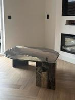 Exclusieve natuurstenen design salontafel roche bobois stijl, Overige materialen, Travertin japandi vintage marmeren natuursteen