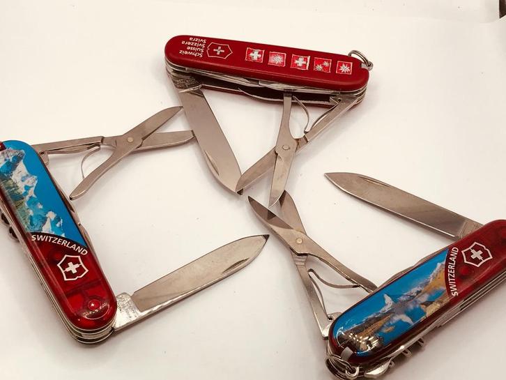 S3 3x Victorinox Climber Switzerland Rot transparent JUNGFRA, Caravans en Kamperen, Kampeergereedschap, Gebruikt, Verzenden