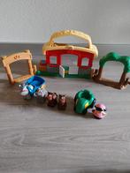 Fisher Price little People manege/boerderij, schoolbus, auto, Kinderen en Baby's, Speelgoed | Fisher-Price, Gebruikt, Ophalen