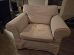 Ektorp fauteuil lichtbeige - wasbare hoes, Huis en Inrichting, Ophalen, Gebruikt, 75 tot 100 cm, Stof