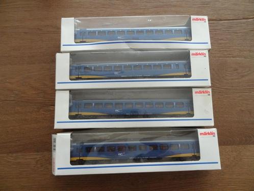 Marklin H0 42641 en 42642 IC Rijtuigen, Hobby en Vrije tijd, Modeltreinen | H0, Zo goed als nieuw, Wagon, Wisselstroom, Märklin