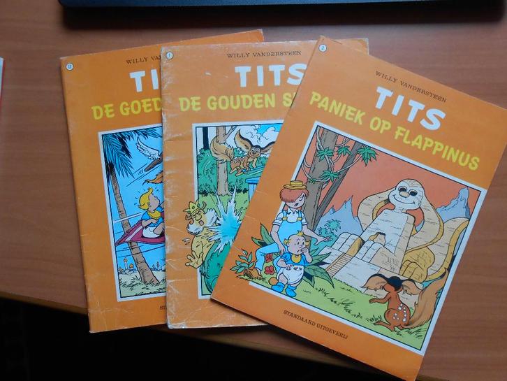 strip Tits 1,3 en 13 Willy Vandersteen, Boeken, Stripboeken, Gelezen, Meerdere stripboeken, Ophalen of Verzenden