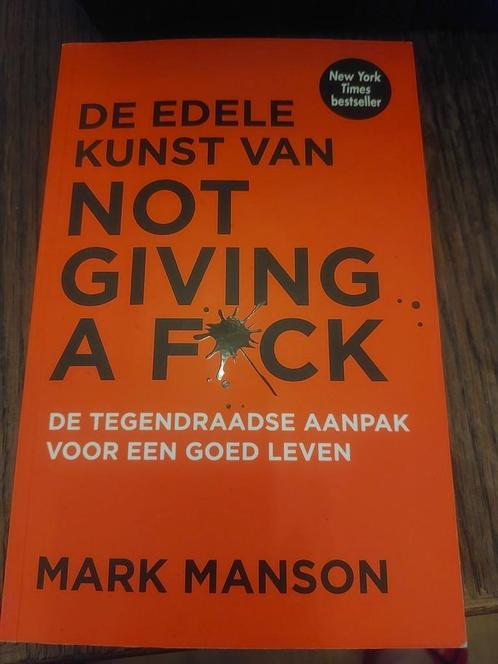 De edele kunst van not giving a fuck, Boeken, Psychologie, Zo goed als nieuw, Ophalen of Verzenden